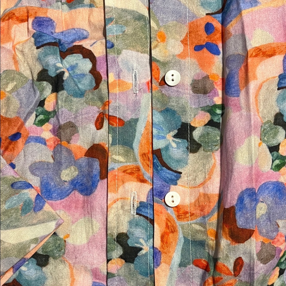 Floral Multicolor Button Down - image 4